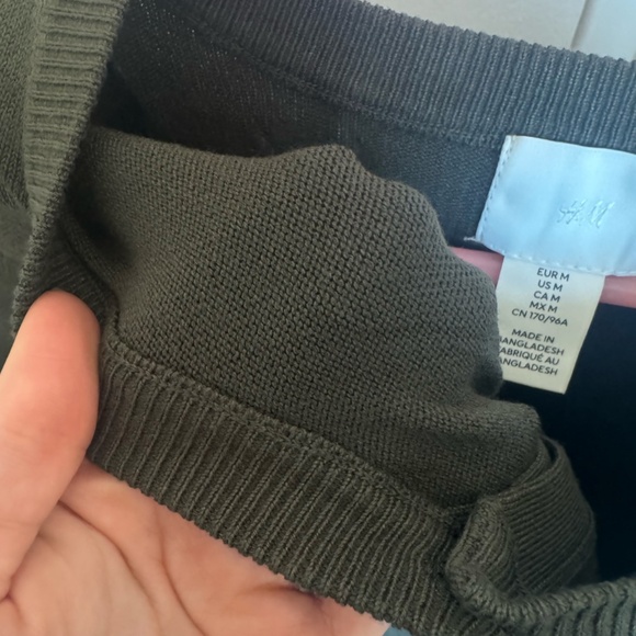 H&M Khaki-Green Fine-knit Cardigan - Picture 5 of 5